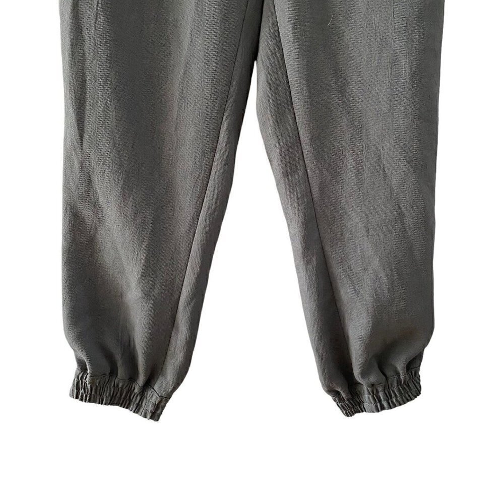 Wilfred Women's Casual Buffon Crepe Pants Joggers Green Drawstring Size Small - Picture 3 of 9